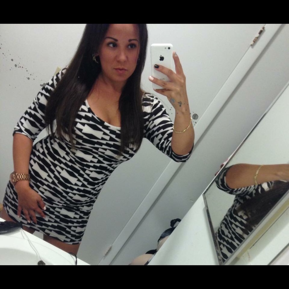 Black & white dress